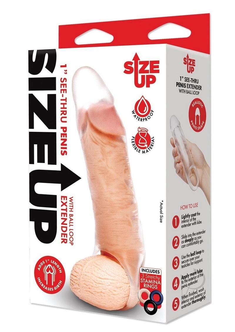 Size Up Clear View Penis Extender Classic 1"