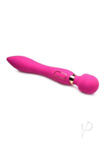 Wand Essential Ultra G-Stroke Come Hither Rechargeable Silicone Vibrating Wand Side View