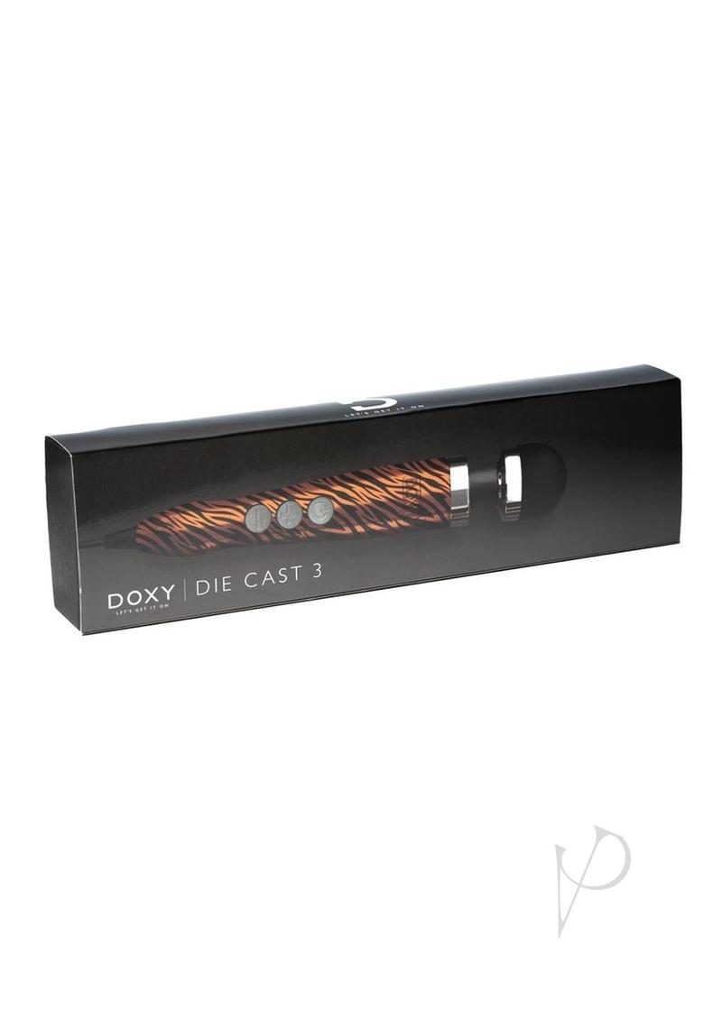 Doxy Die Cast 3 Wand Plug-In Wand Massager - Tiger Pattern