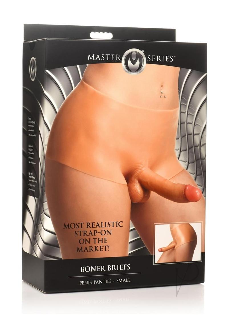 Master Series Boner Brief Penis Panties Small - Light
