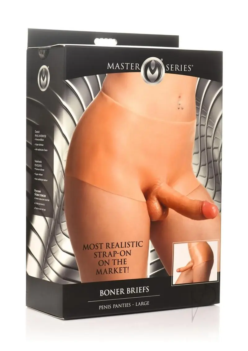 Master Series Boner Brief Penis Panties Large - Light