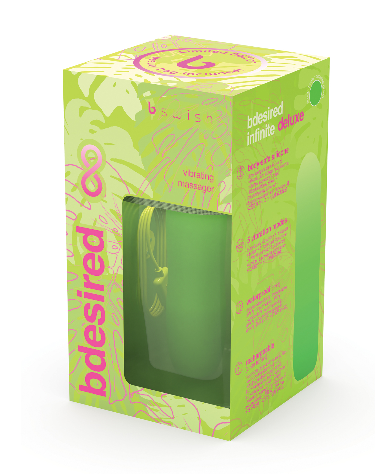 Bdesired Infinite Deluxe Limited Edition Paradise Vibrator - Green