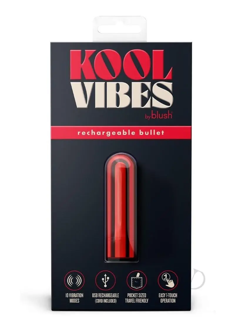 Kool Vibes Rechargeable Mini Bullet - Cherry