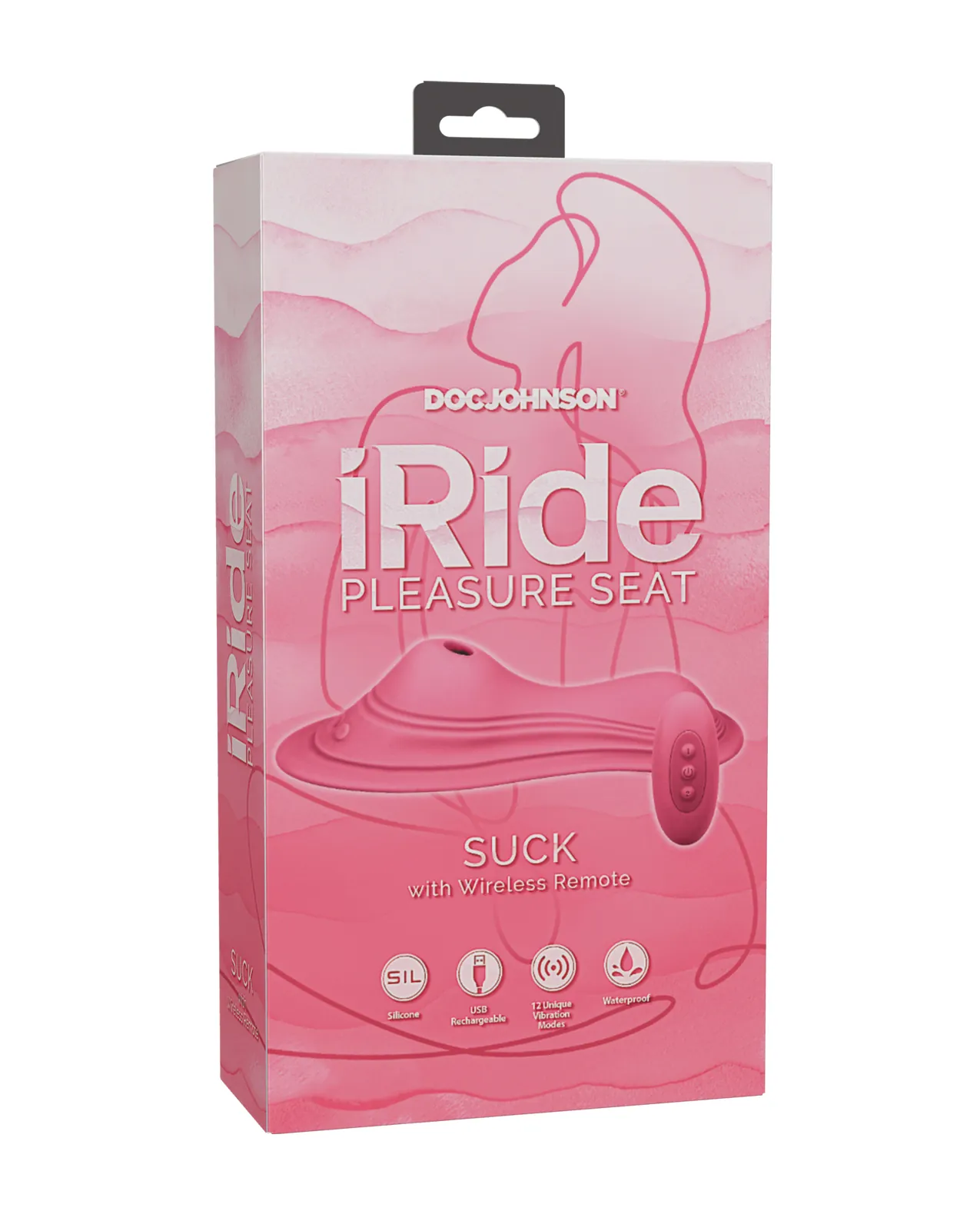 iRide Pleasure Seat Suck Stimulator w/Remote - Dusty Pink