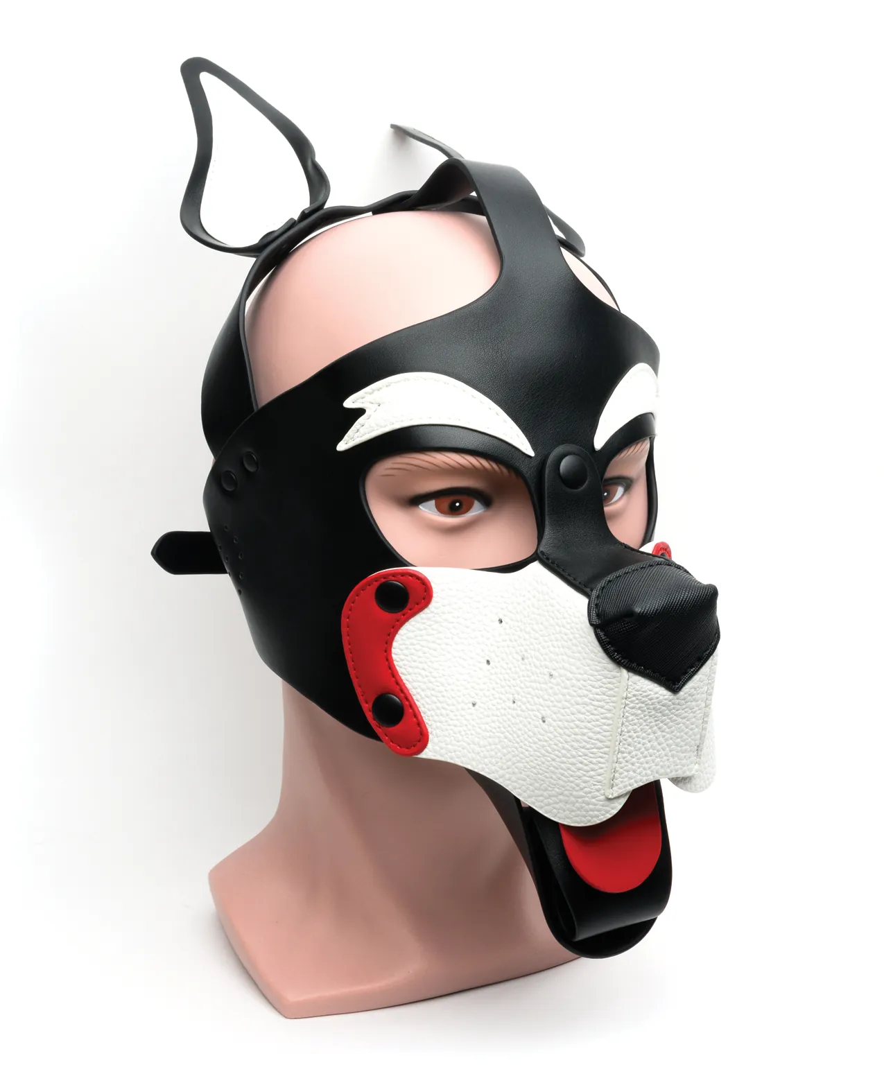 Playful Pup Hood - O/S Red/White/White