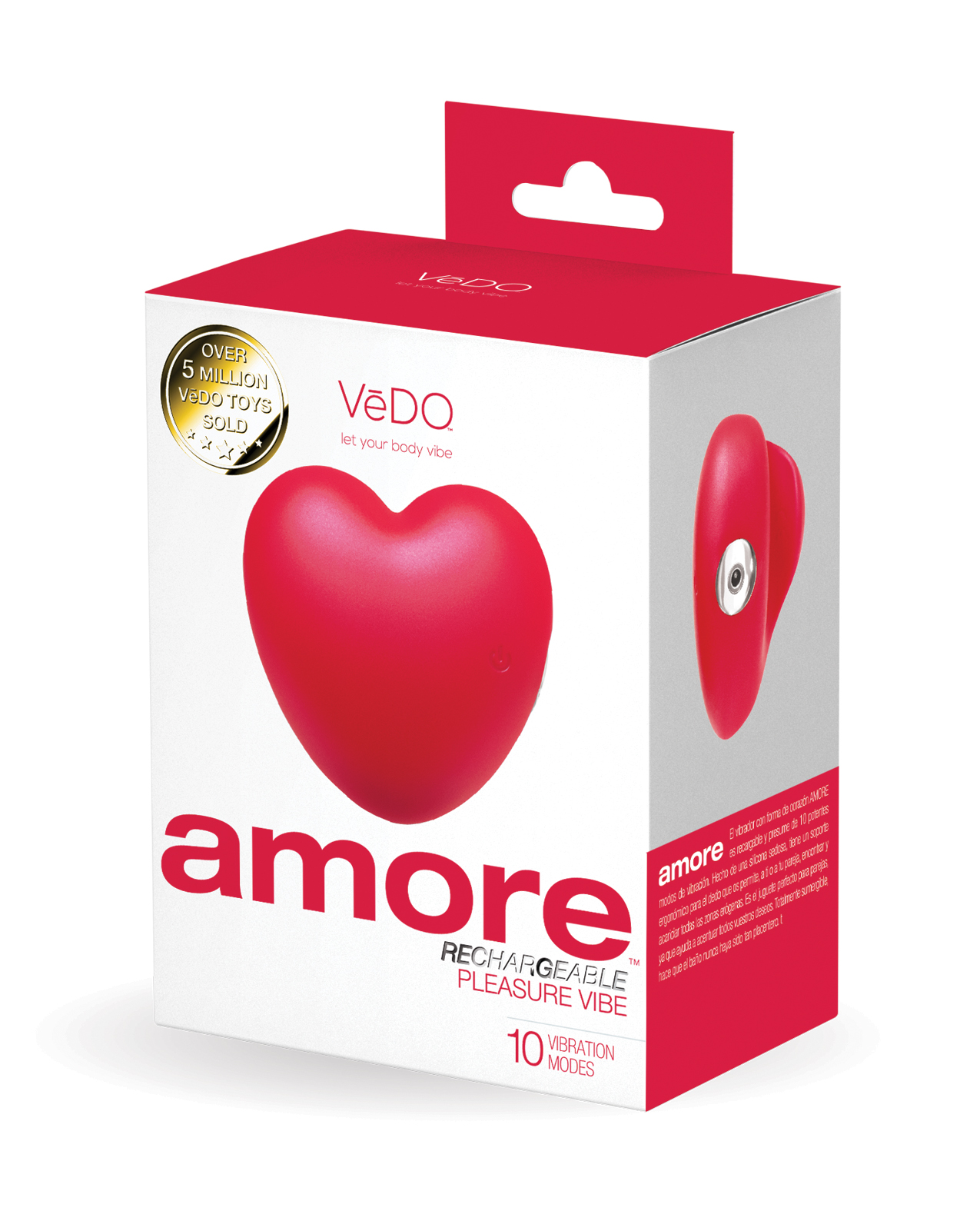 VeDo Amore Rechargeable Pleasure Vibe - Red