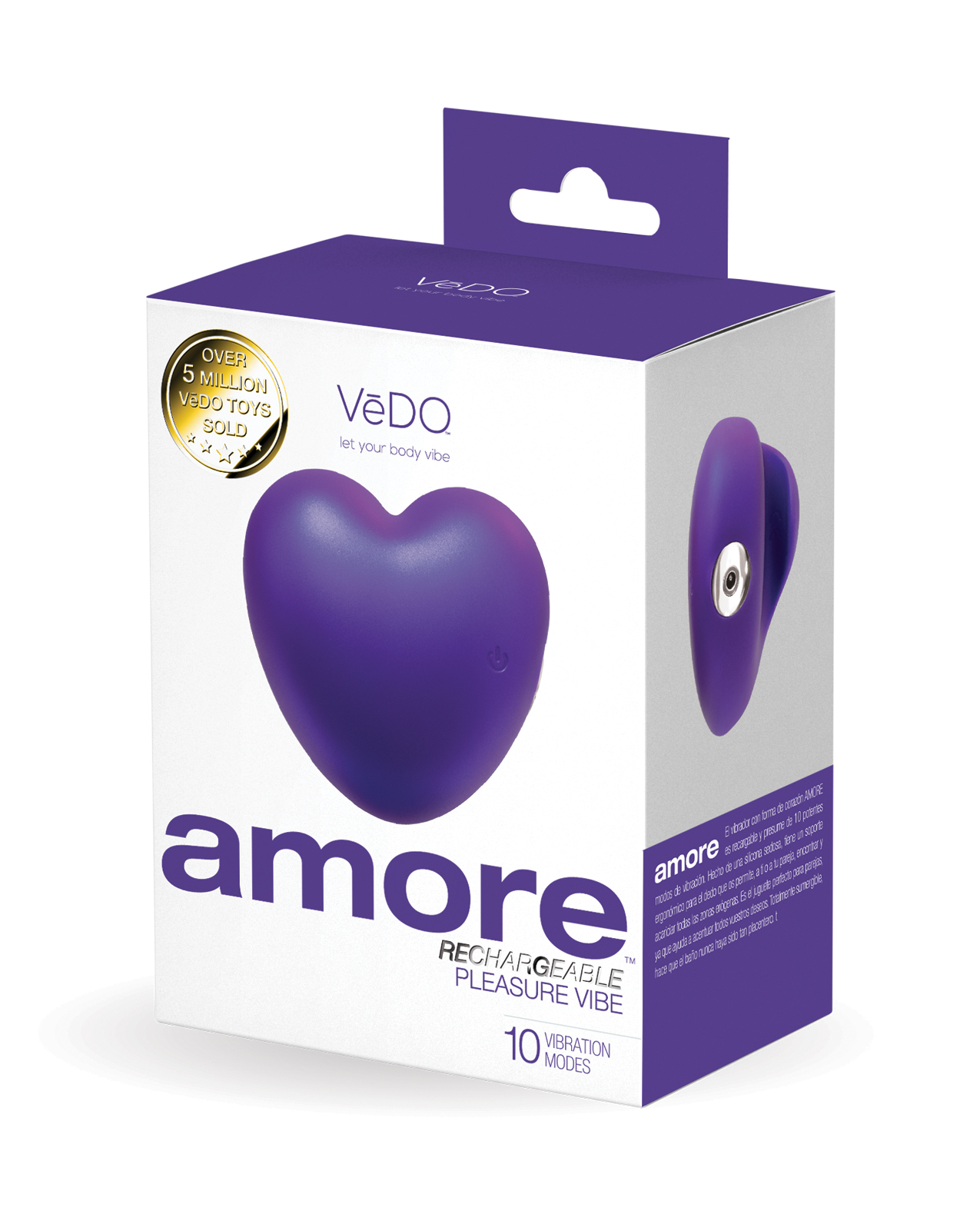 VeDo Amore Rechargeable Pleasure Vibe - Purple