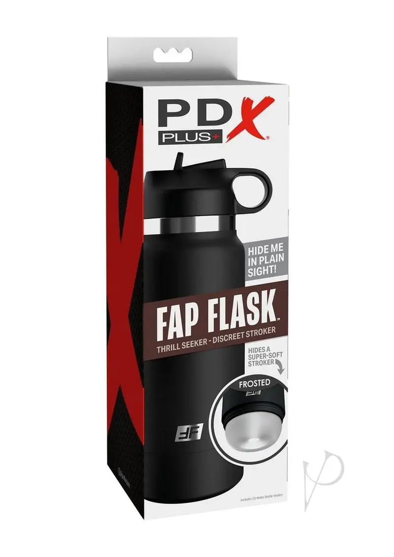 PDX Plus Fap Flask Thrill Seek - Frosted/Black