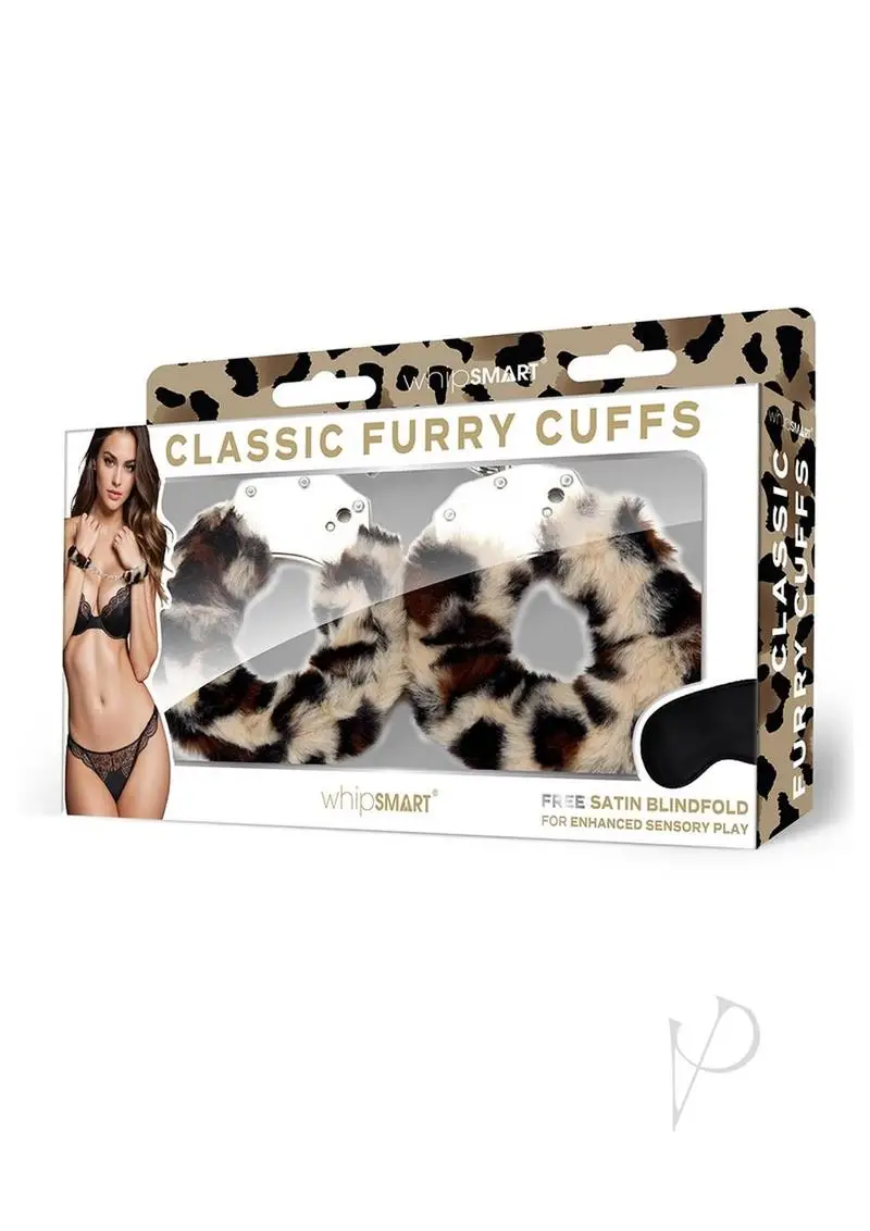 Whipsmart Furry Cuffs - Leopard