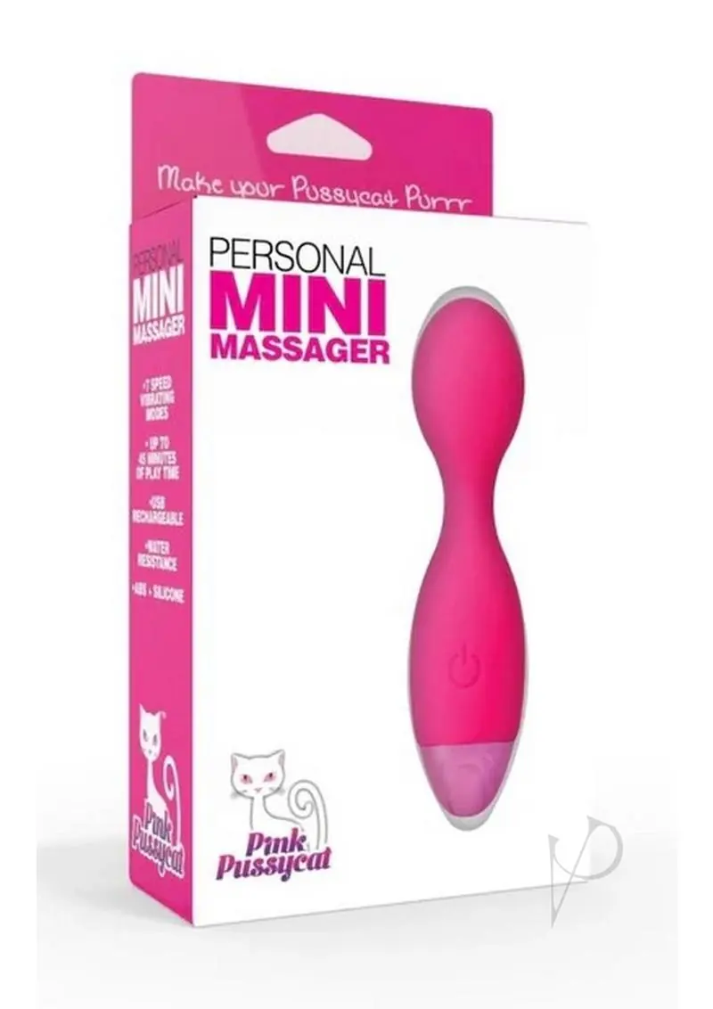 Pink Pussycat Vibrating Mini Massager