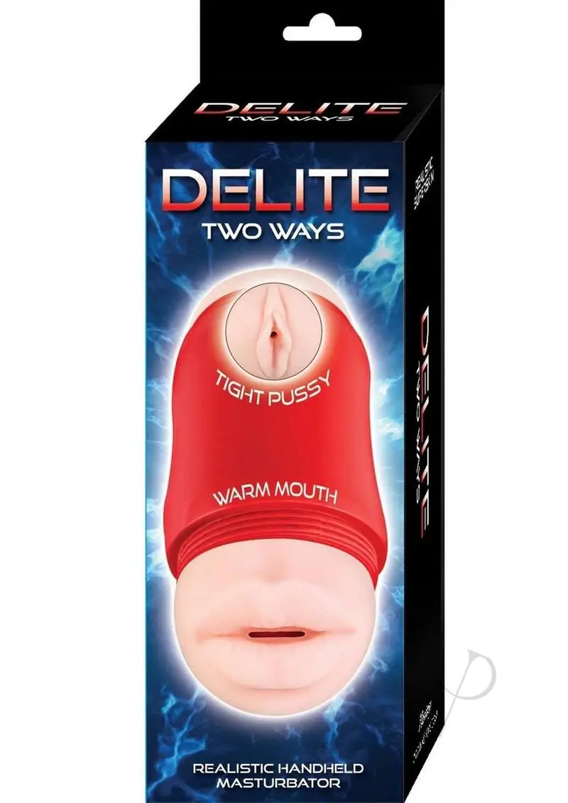 Delite Two Ways Mouth and Vagina Masturbator