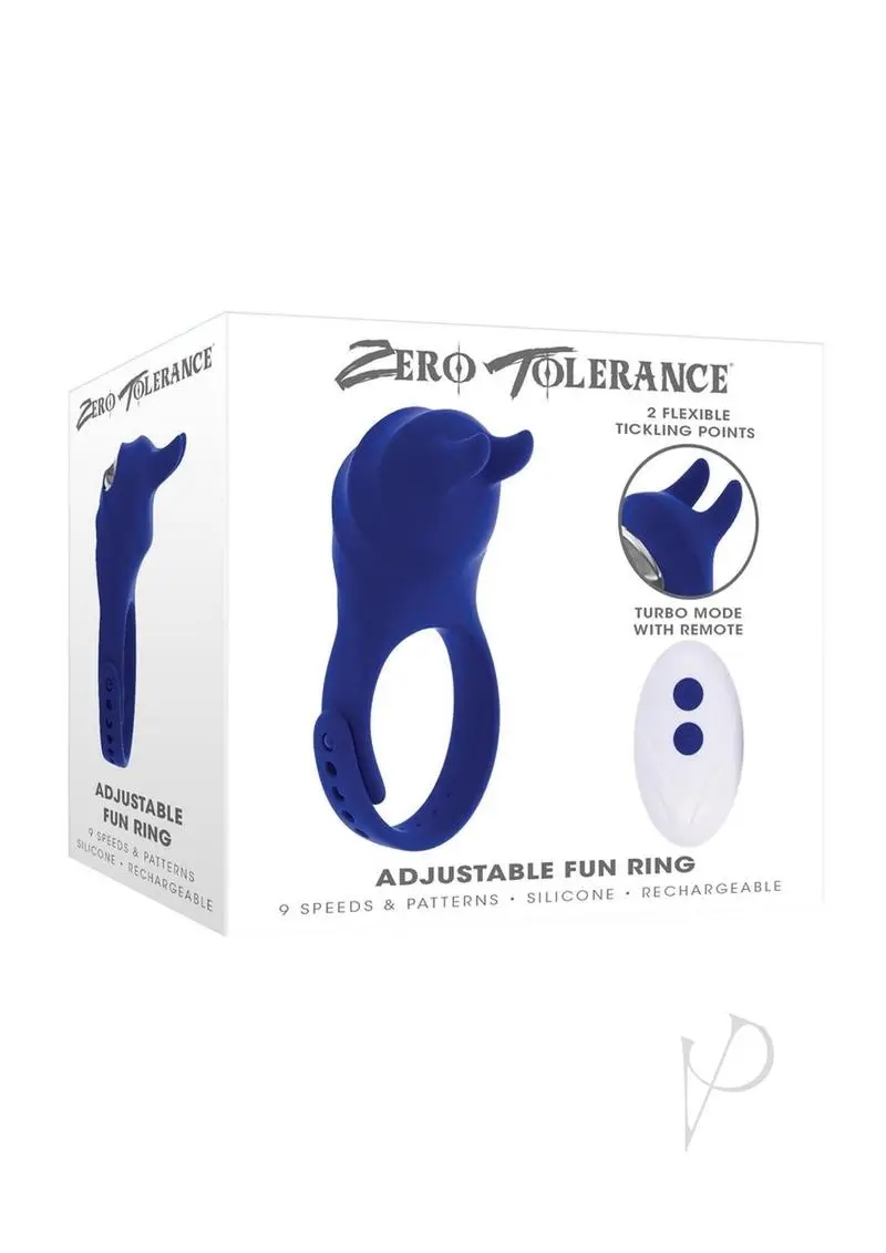 Zero Tolerance Adjustable Fun Ring Rechargeable Cock Ring