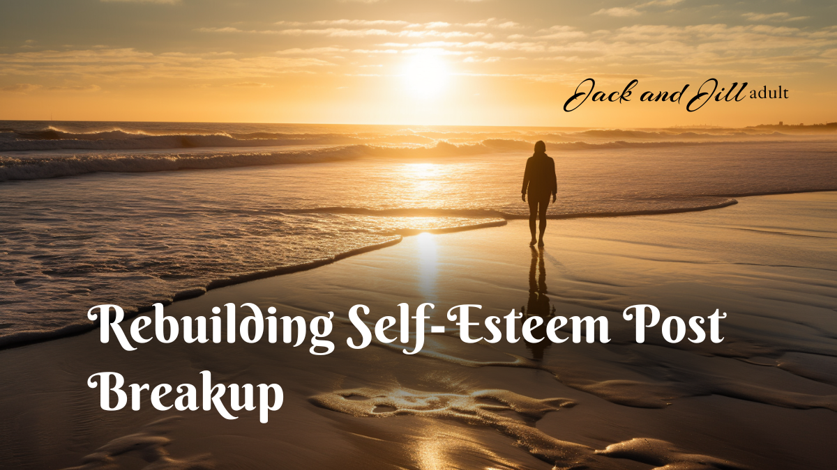 A person in the beach rebuilding self-esteem post breakup.