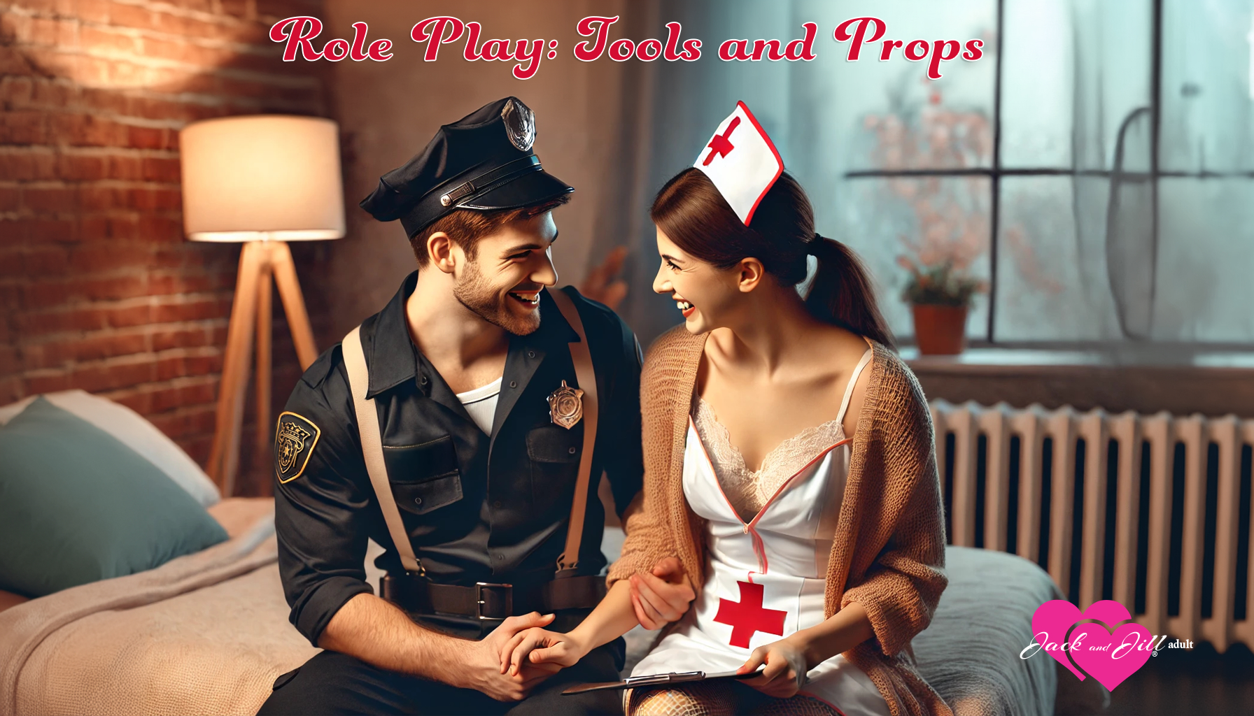 Role Play Tools and Props, Cop Kit for Him, Nurse Gear for Her