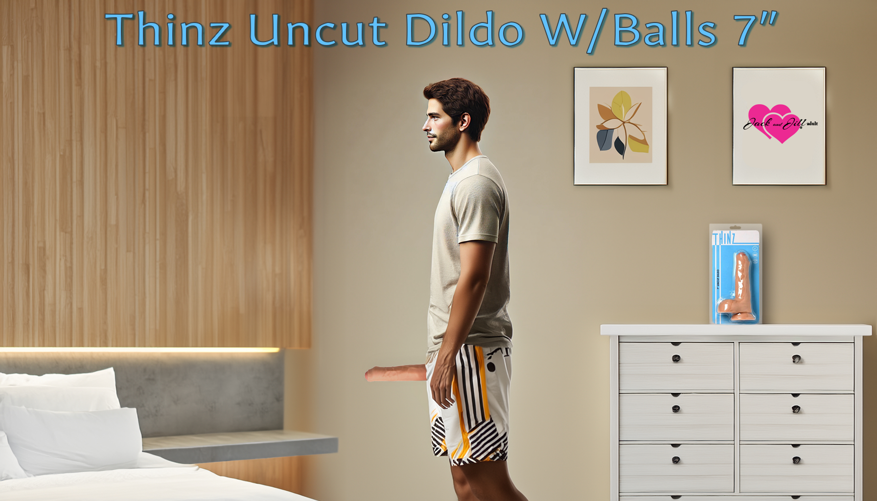 Thinz Uncut Dildo W/Balls 7″