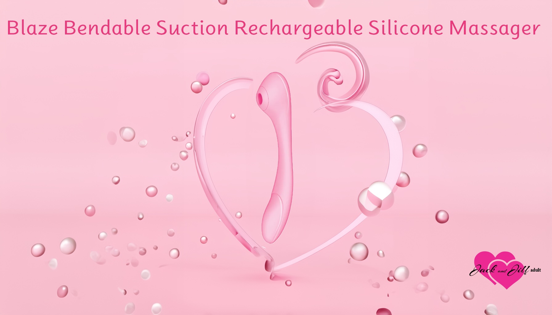 Blaze Bendable Suction Rechargeable Silicone Massager