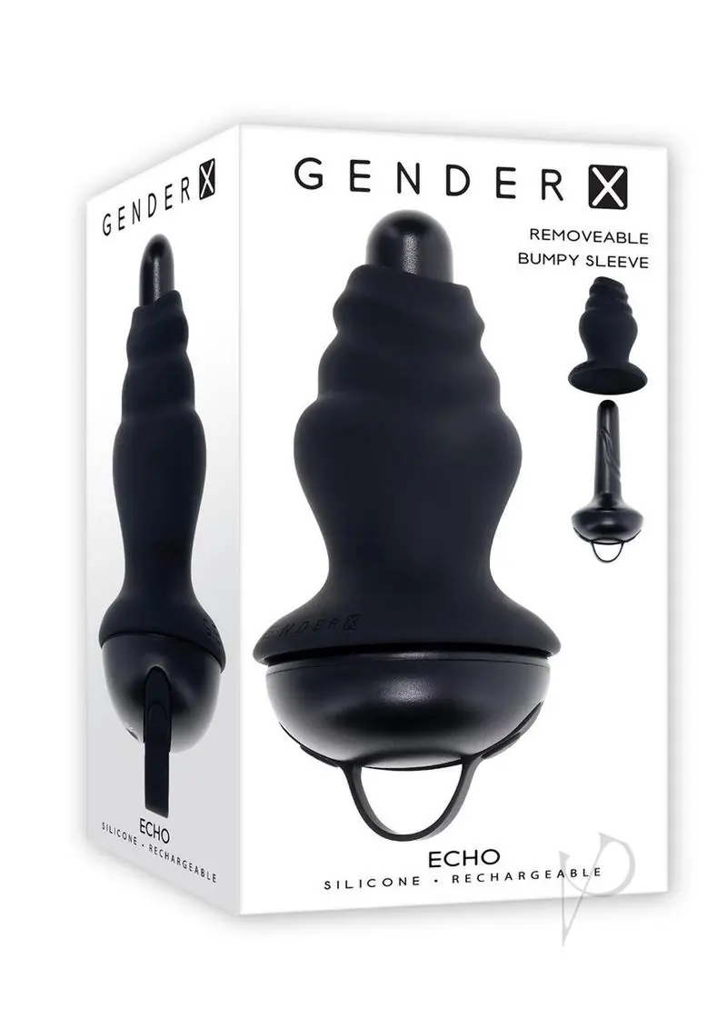 Echo Rechargeable Silicone Vibrator with Removable Sleeve