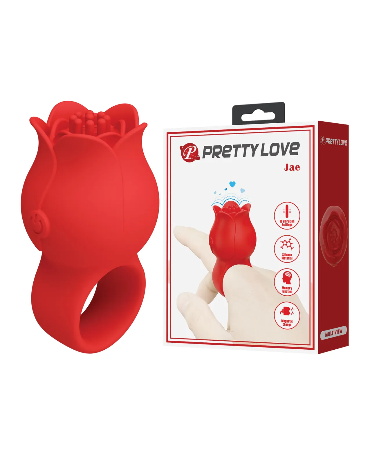 Pretty Love Jae Floral Ring Finger Vibrator