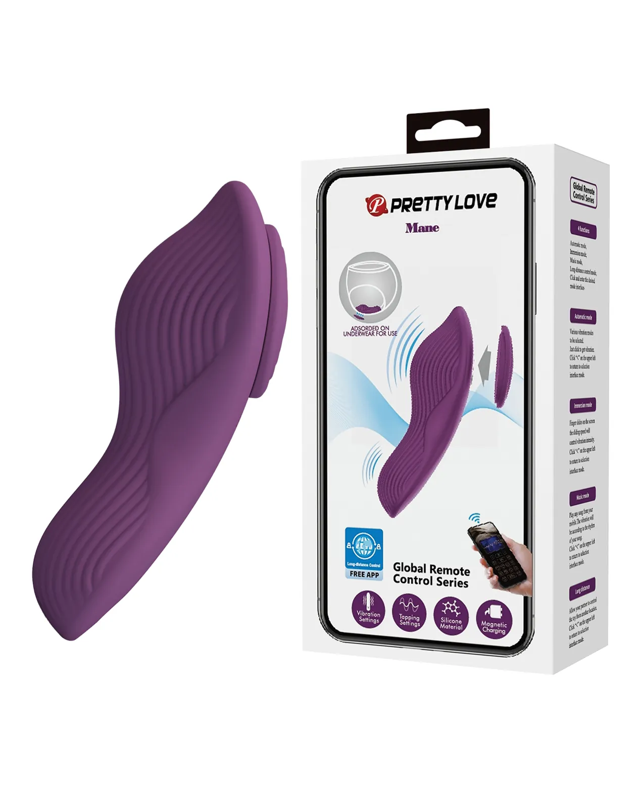 Pretty Love Mane Magnetic App- Controlled Panty Vibe