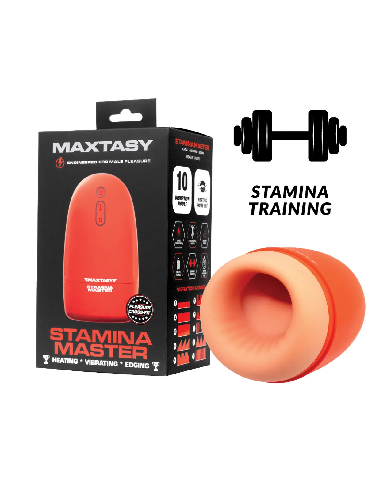 Maxtasy Stamina Master Heat up & Vibrating Stroker