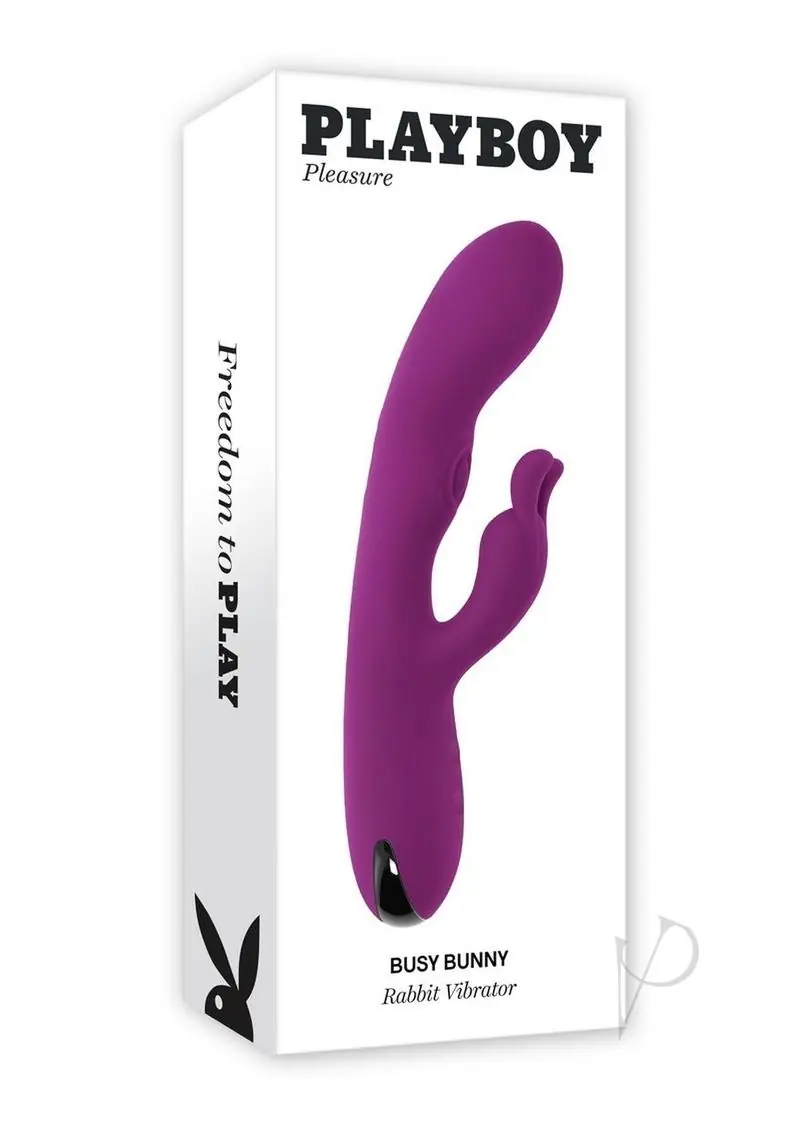 Playboy Busy Bunny Rechargeable Silicone Rabbit Vibrator