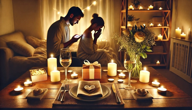 Love Languages Reimagined: A couple sitting at a table with candles