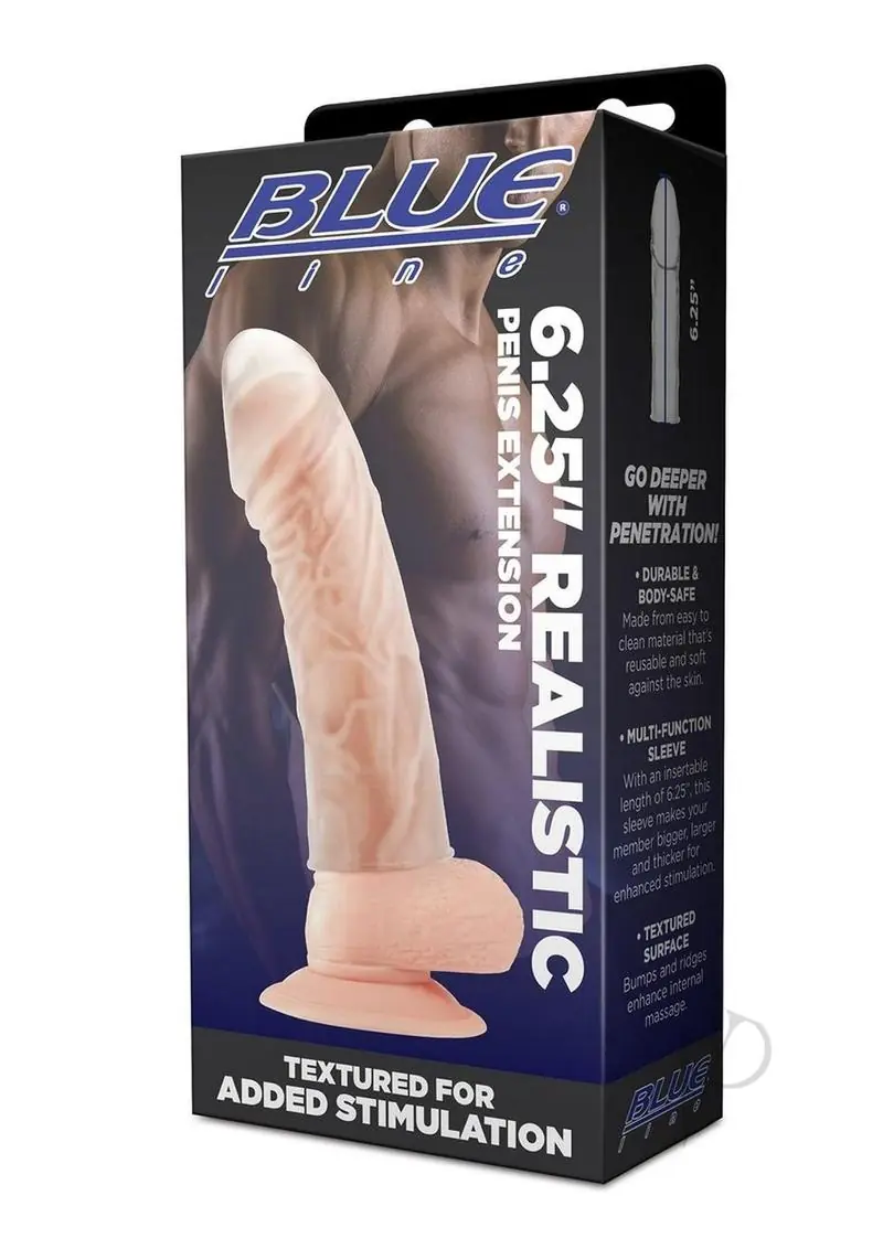 Blue Line Realistic Penis Extension 6.25in