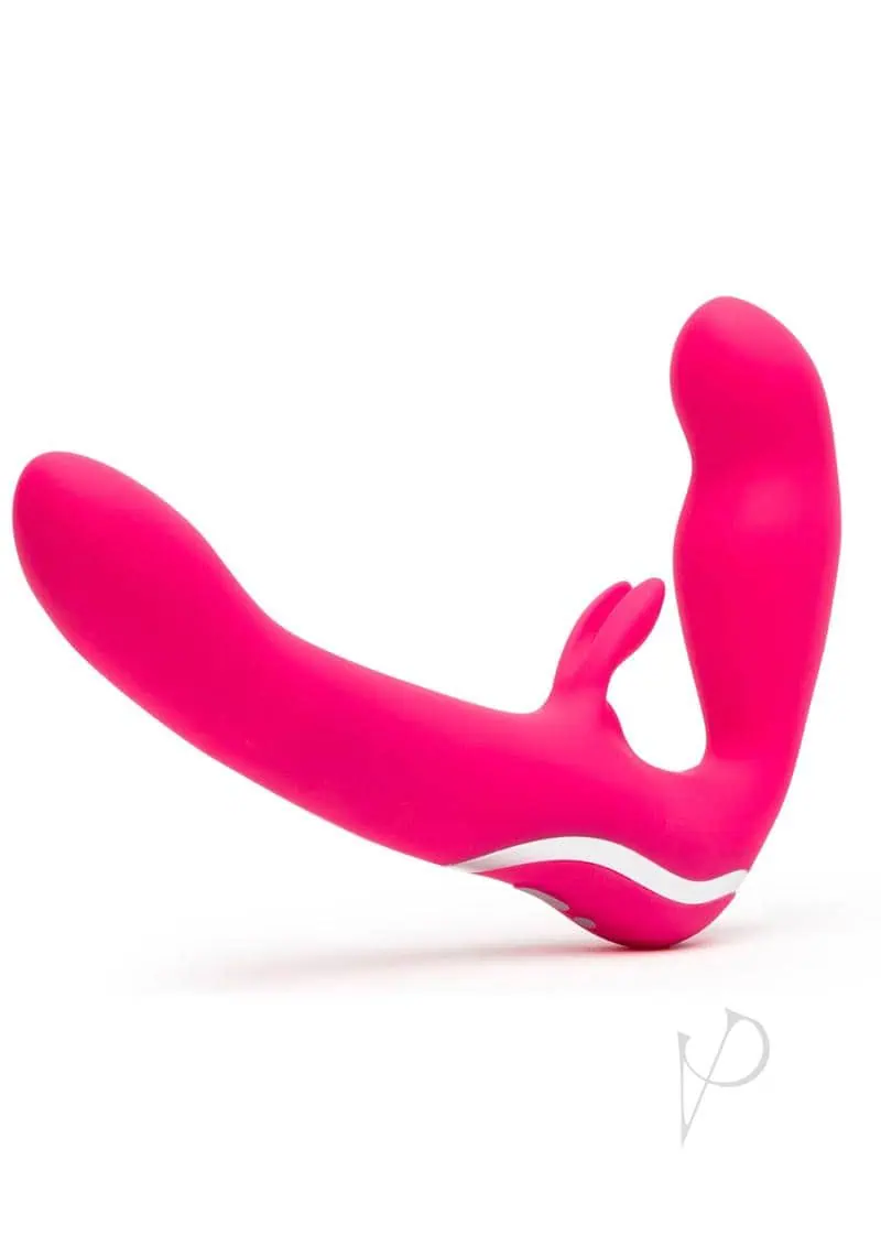 Happy Rabbit Strapless Strap on Rabbit Vibe - Pink - Image 2
