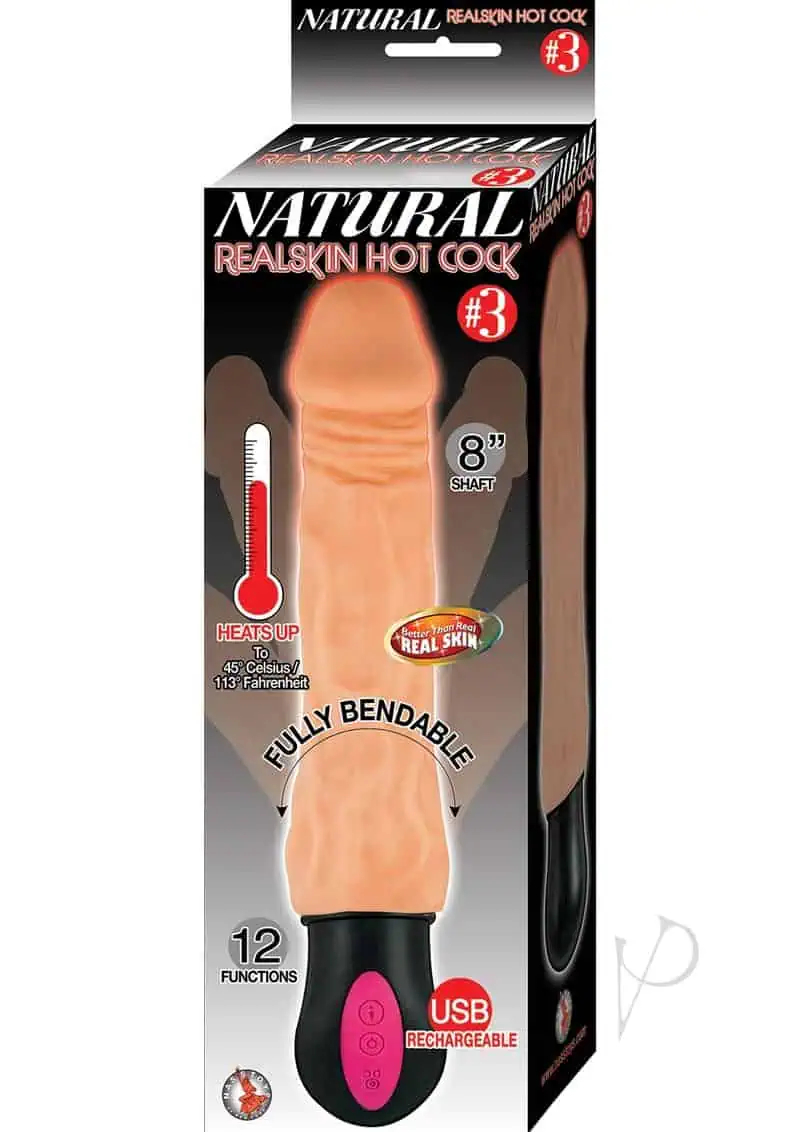 Natural Realskin Hot Cock #3 - Flesh - Image 3