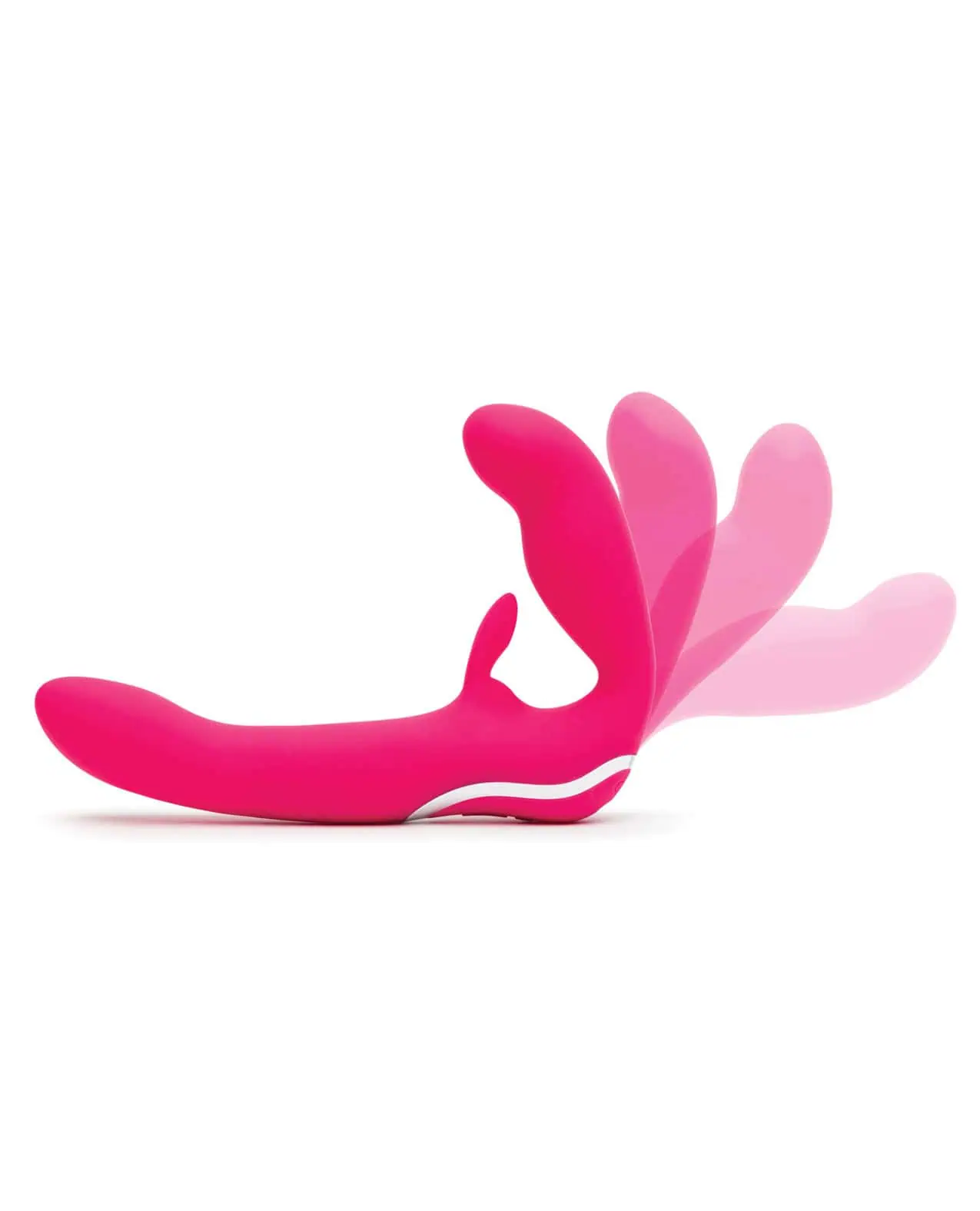 Happy Rabbit Strapless Strap on Rabbit Vibe - Pink - Image 6