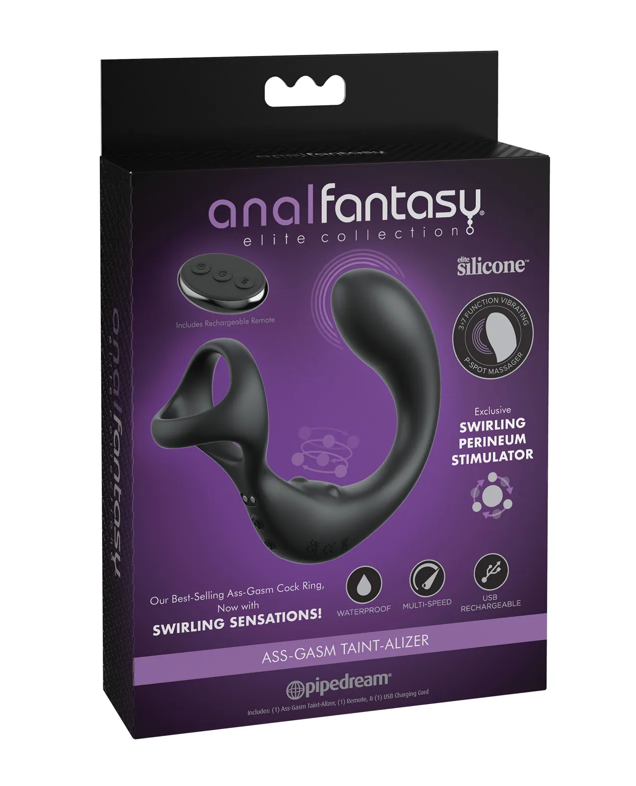 Anal Fantasy Elite Ass-Gasm Taint-Alizer P-Spot Vibrator