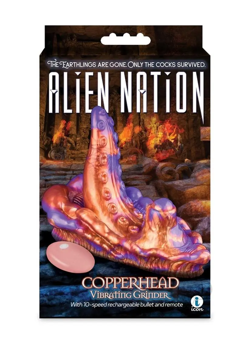 Alien Nation Copperhead Grinder with Remote - Copper/Purple