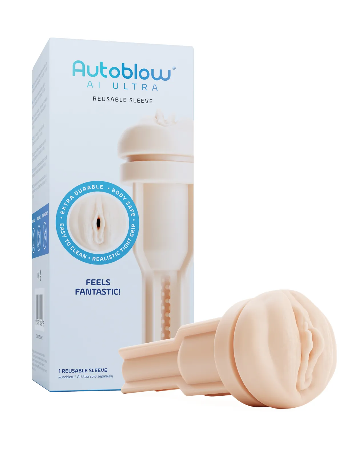 Autoblow AI Ultra Vagina Sleeve - Beige