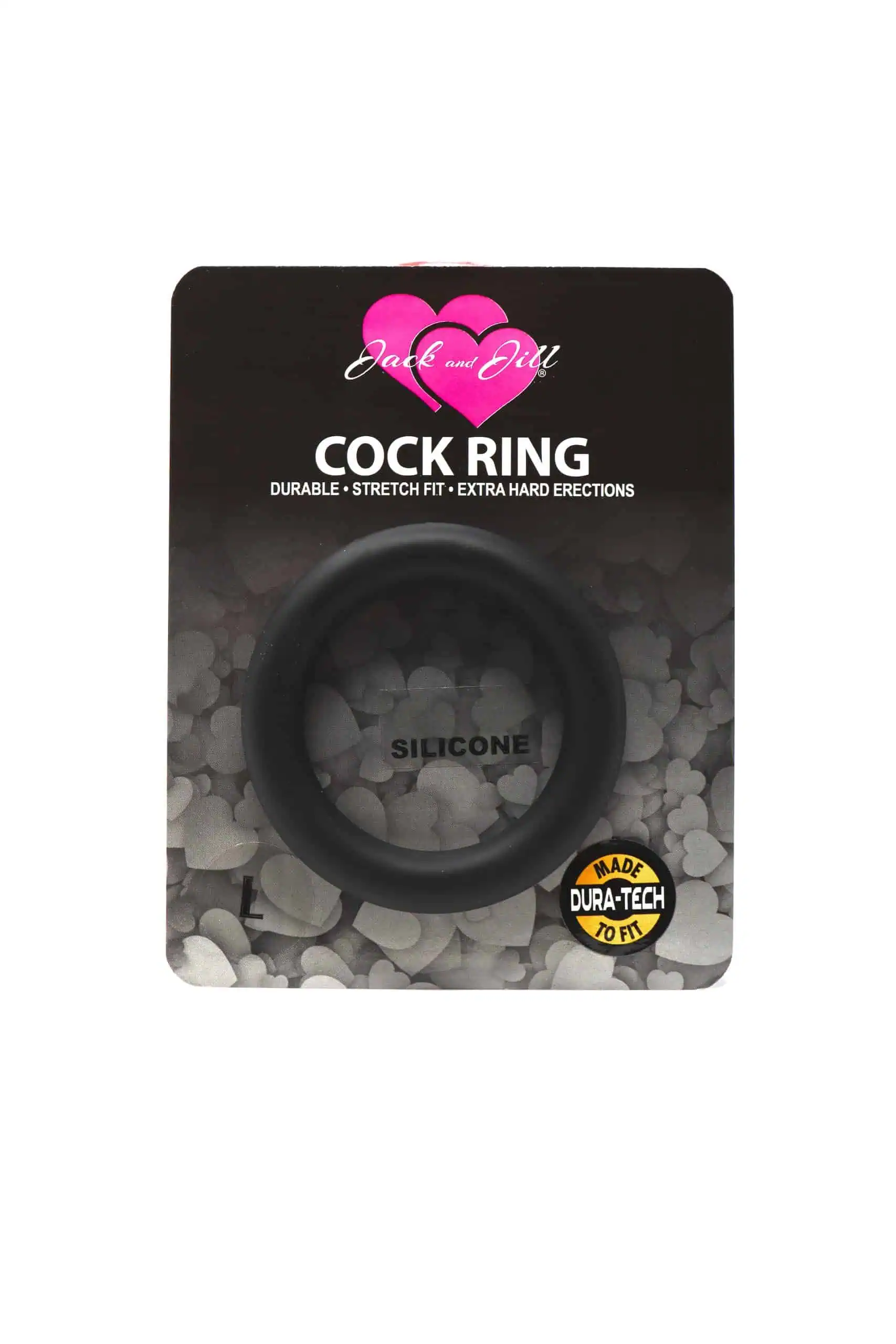 Jack and Jill Gasket Black Silicone Large-1.75