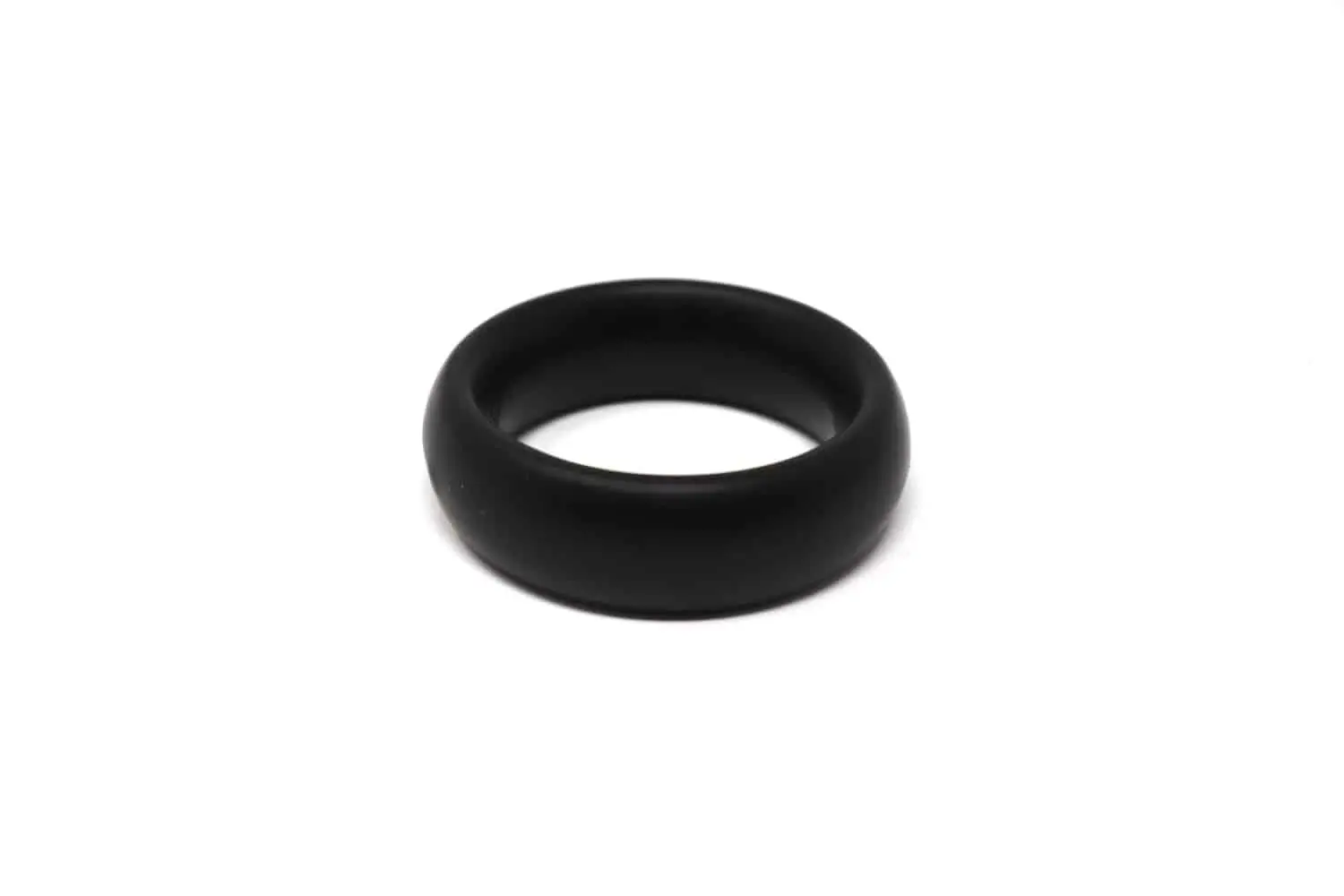 Jack and Jill Collar Black Silicone Medium-1.875x0.75