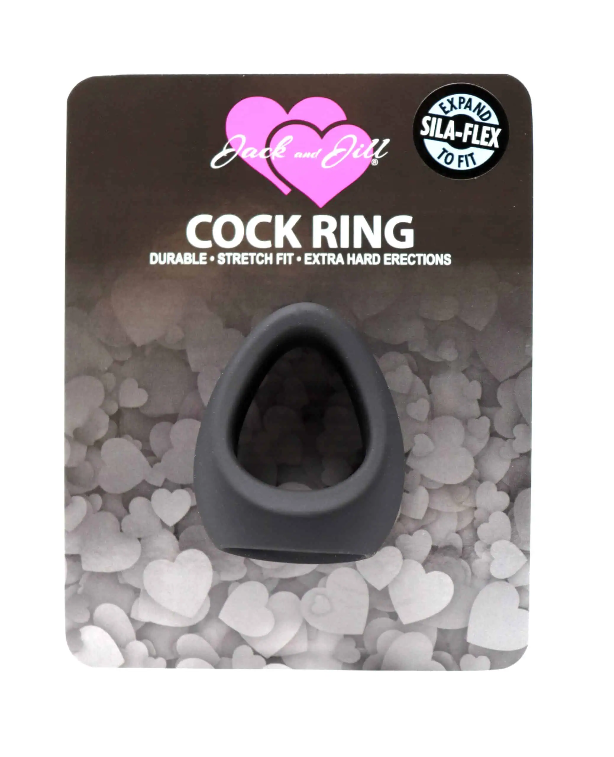 Jack and Jill Cock Ring Silicone Stretcher Black - Image 3