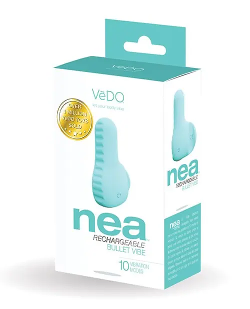 VeDO Nea Rechargeable Finger Vibe - Tease Me Turquoise - Featured Image