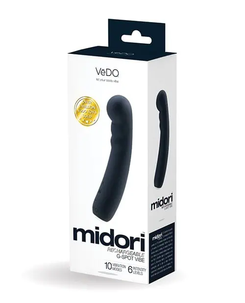 VeDO Midori Rechargeable G Spot Vibe - Just Black - Featured Image