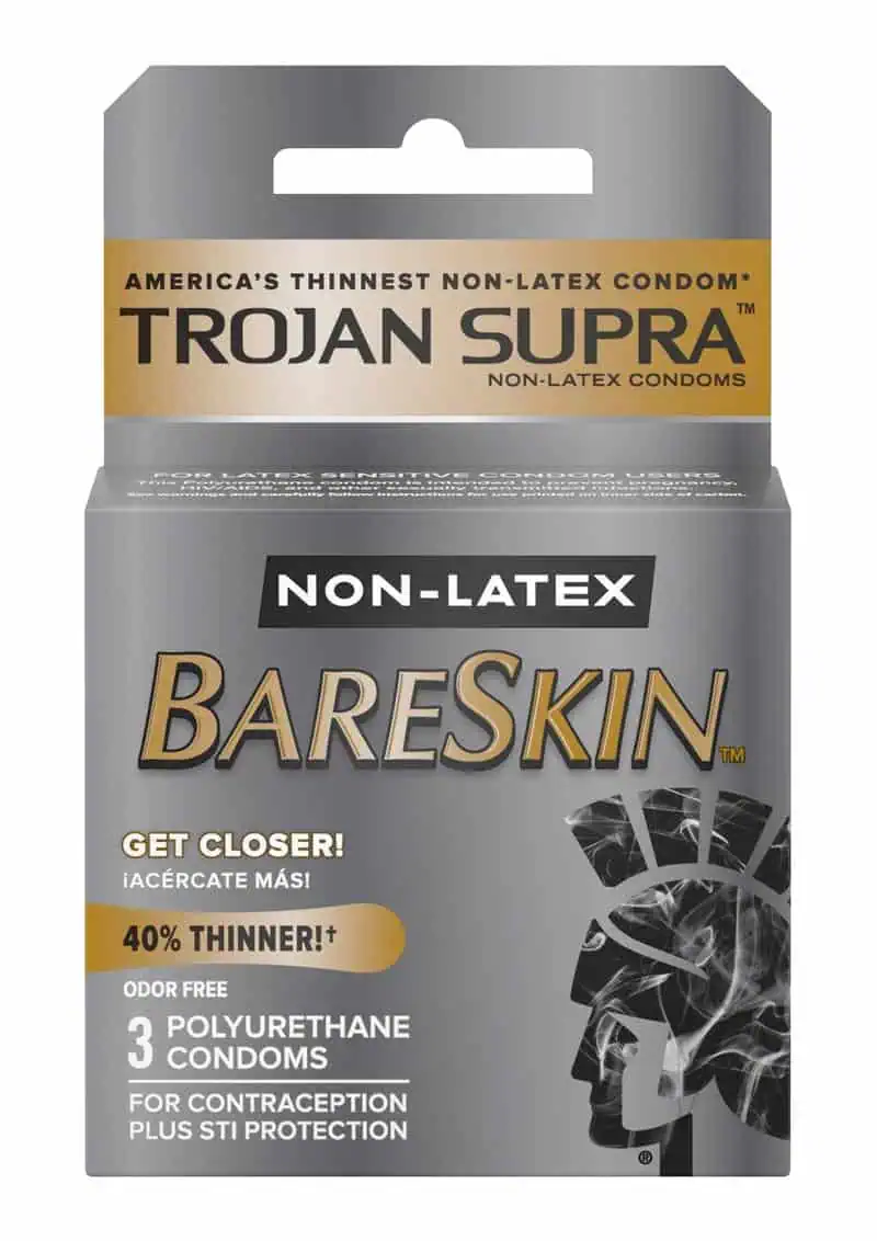 Trojan Supra Ultra-Thin Polyurethane Condoms - Box of 3 - Featured Image