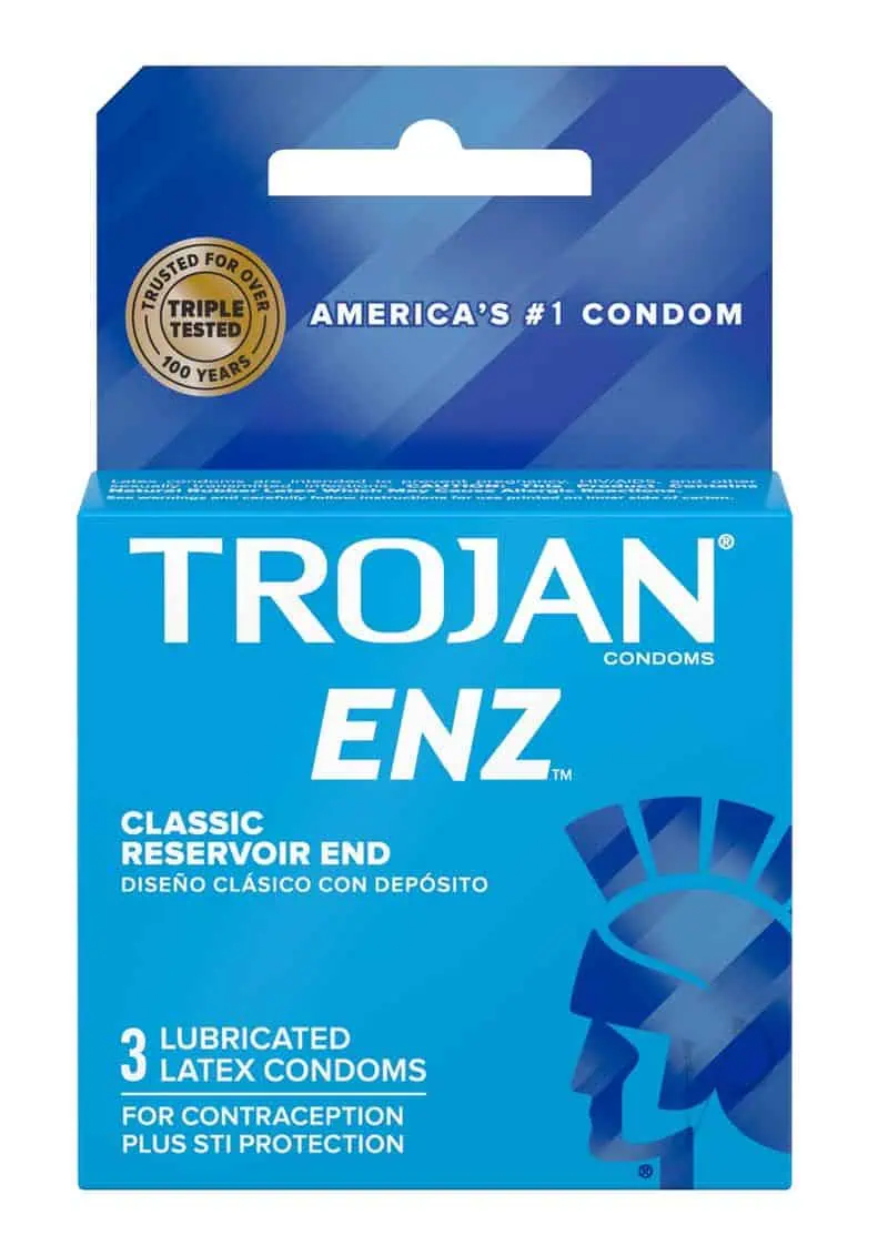 Trojan Enz Lubricated Condoms - Box of 3 - Image 3