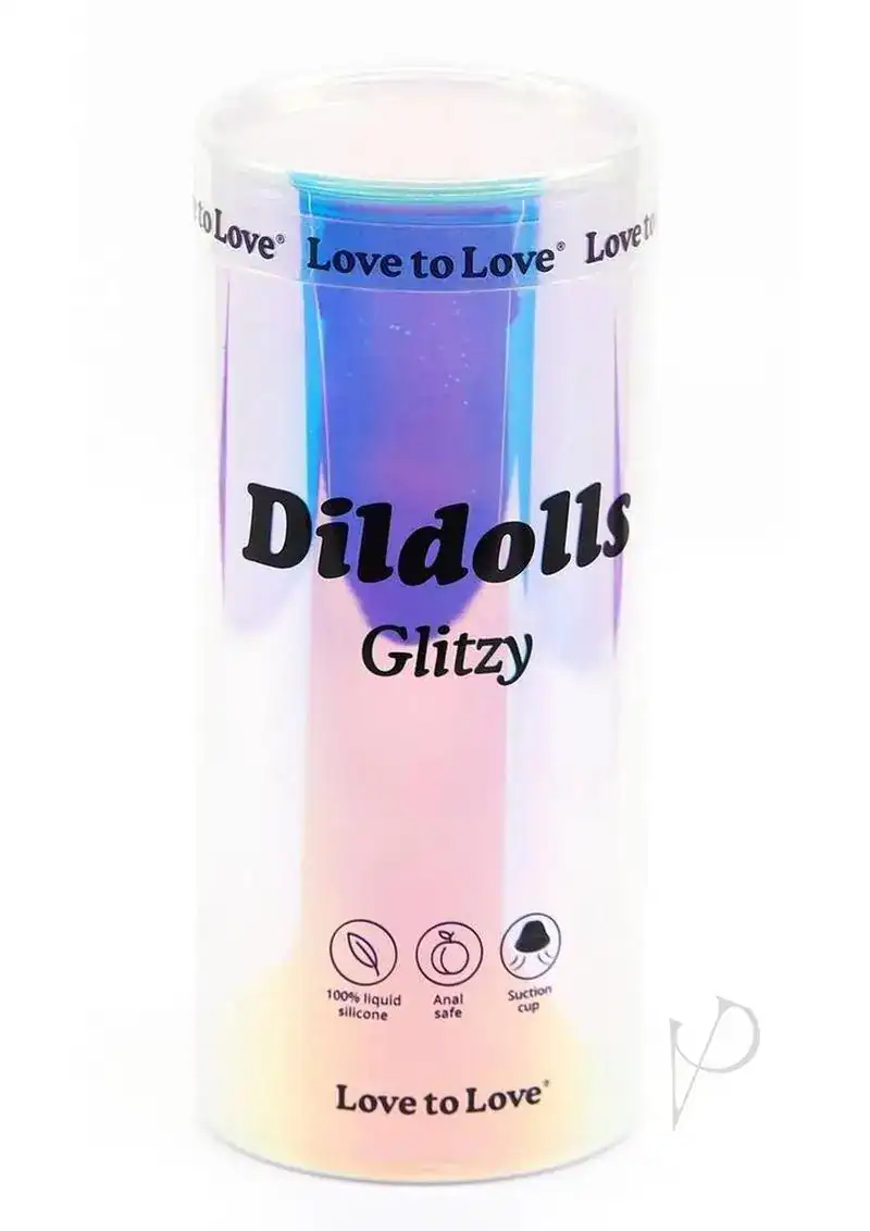 Dildolls Glitzy Silicone Dildo - Pink - Image 2