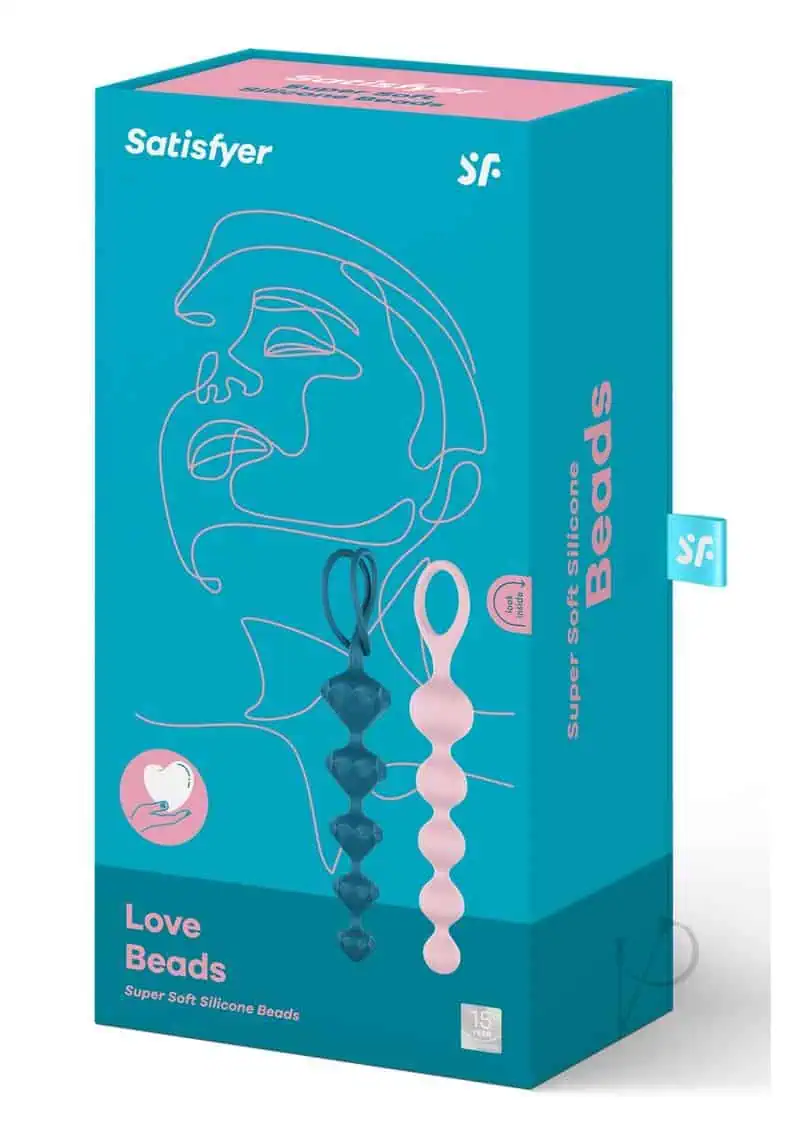 Satisfyer Soft Silicone Beads - Blue & Pink - Featured Image