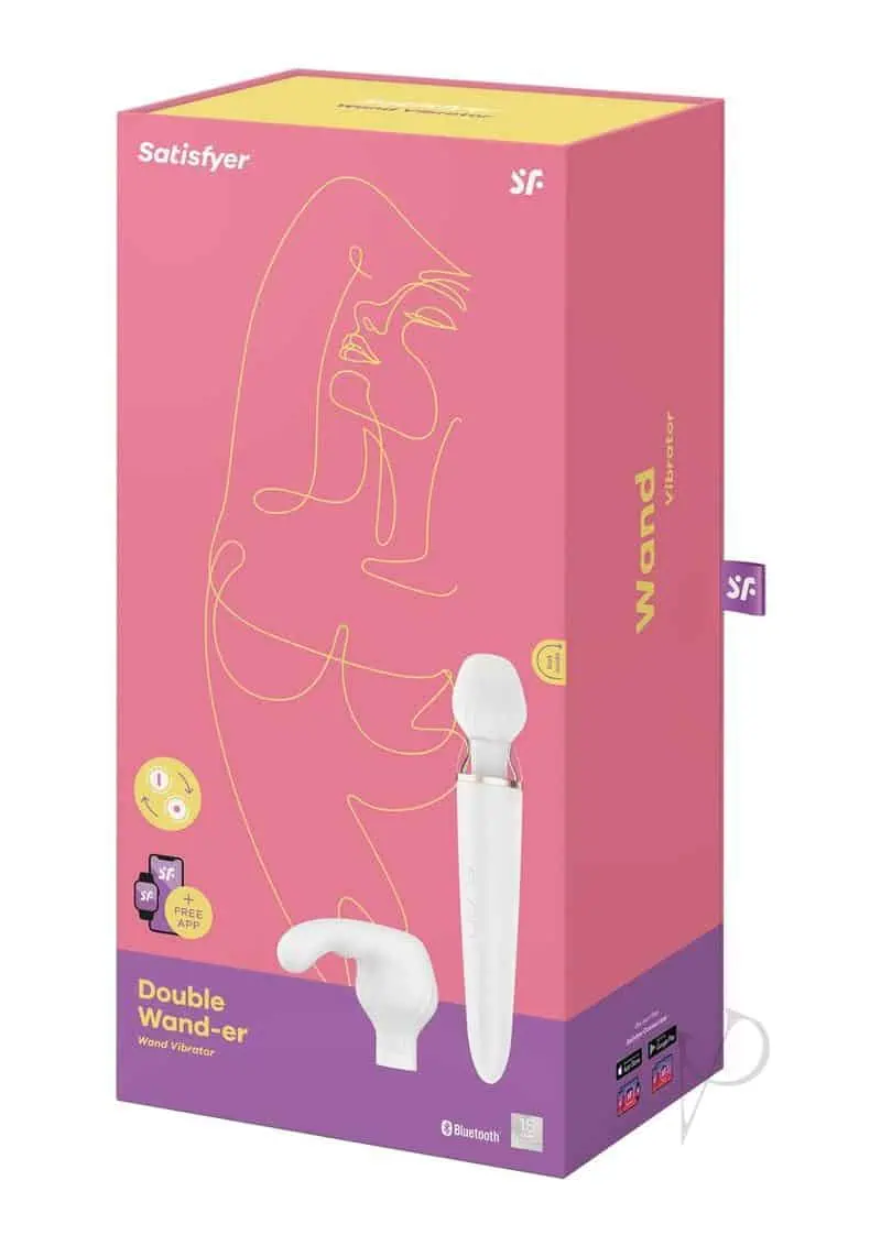 Satisfyer Double Wand-er - White - Image 5