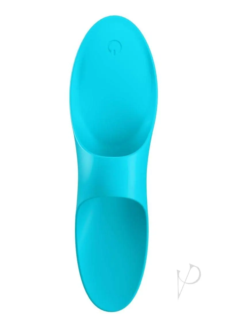 Satisfyer Teaser Finger Vibrator - Light Blue - Image 6