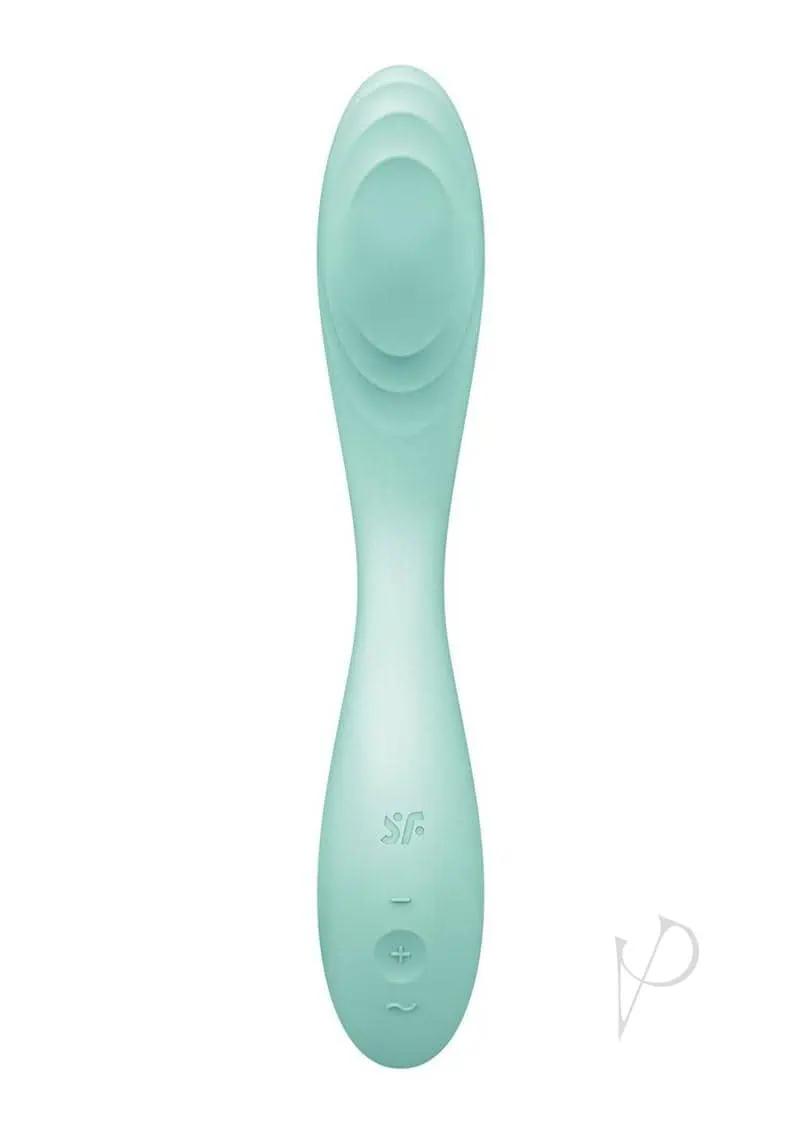 Satisfyer Rrrolling Pleasure Rechargeable Silicone Vibrator - Mint - Image 2