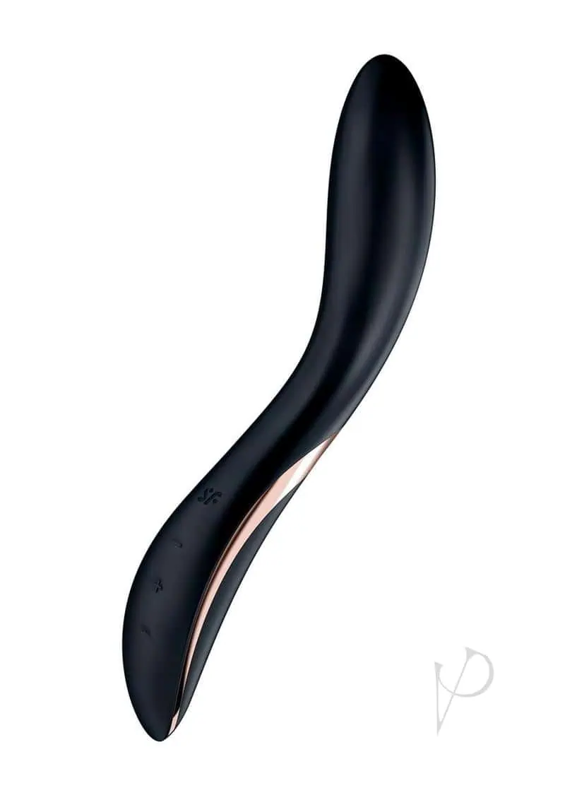 Satisfyer Rrrolling Explosion Rechargeable Silicone Vibrator - Black - Image 2