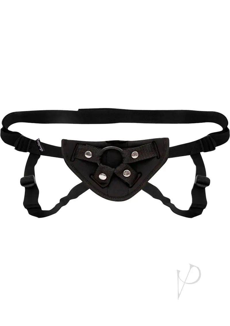 Lux Fetish Neoprene Strap-On Harness Adjustable Black - Image 2