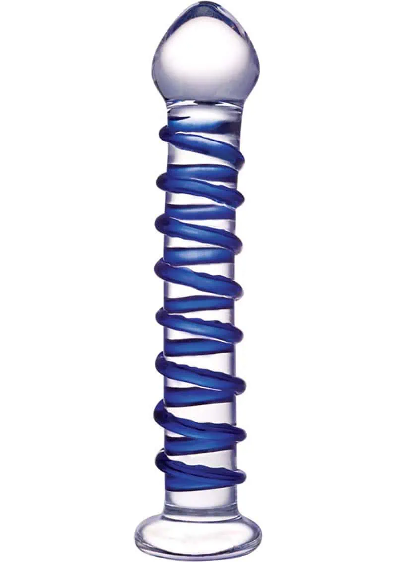 Glas Spiral Glass Dildo - Blue - Image 2