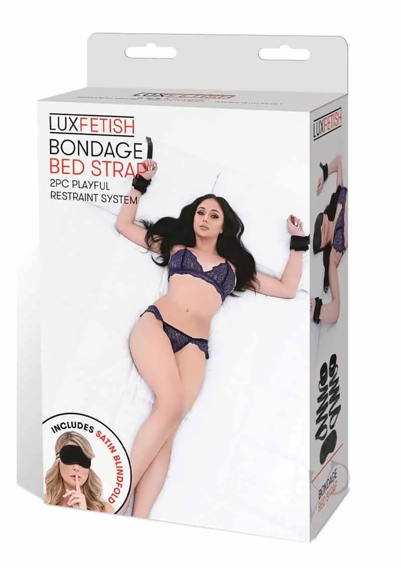 Lux Fetish Bondage Bed Strap Restraint System - 2 pc Set - Image 3