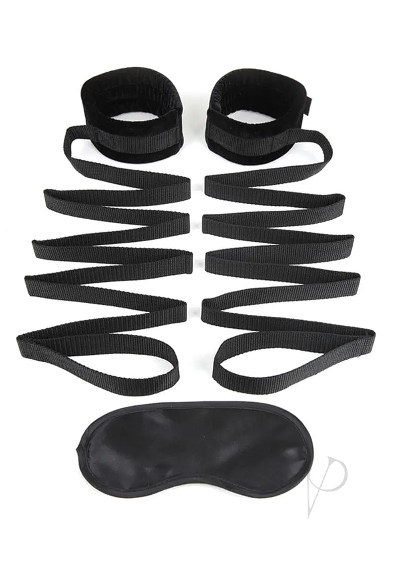 Lux Fetish Bondage Bed Strap Restraint System - 2 pc Set - Image 4
